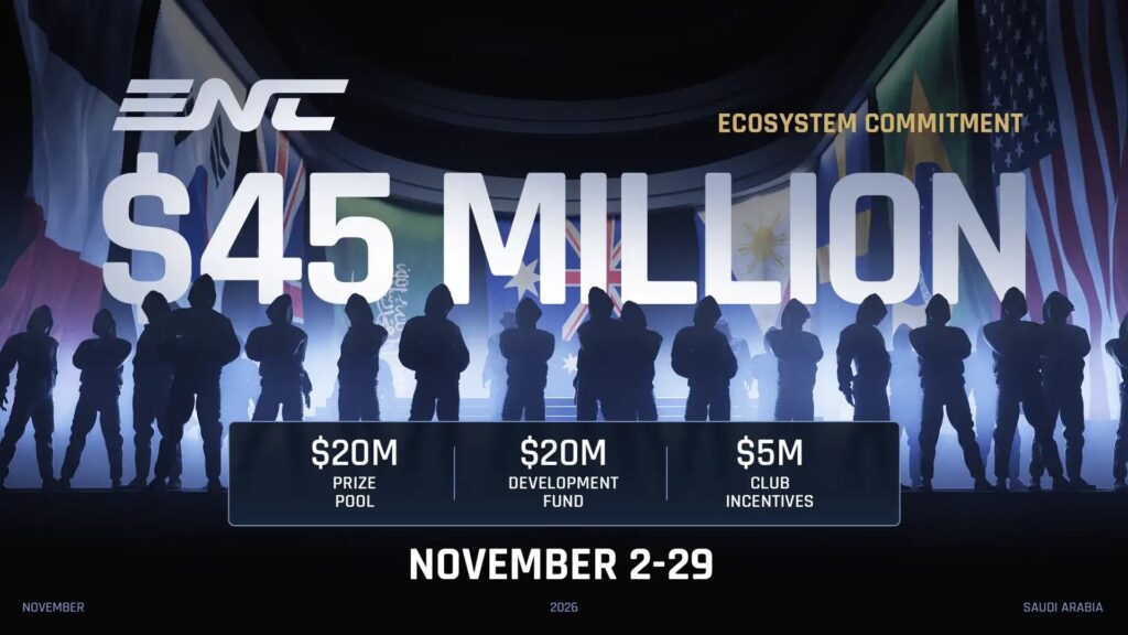 A Riyadh la Esports Nations Cup: stanziati 45 milioni di dollari