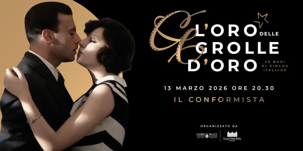 Saint-Vincent, ‘Il conformista’ di Bertolucci nella rassegna L’Oro delle Grolle d’Oro al Grand Hôtel Billia