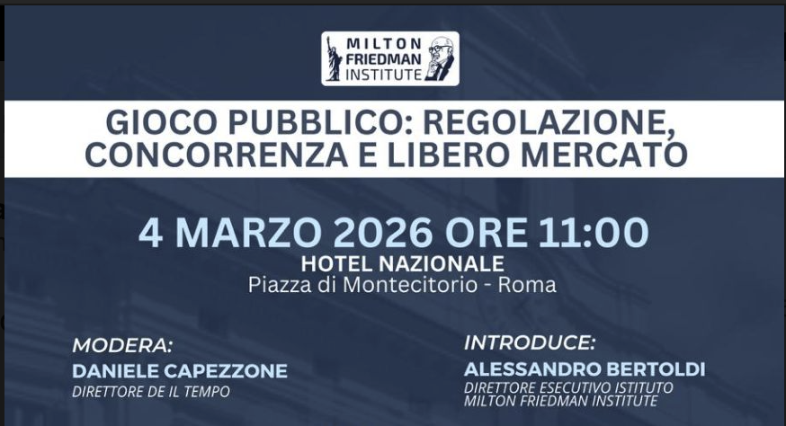 ‘Gioco pubblico: regolazione, concorrenza e libero mercato’, confronto a Roma sul futuro del settore
