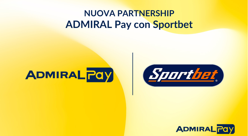 Admiral Pay e Sportbet: nuova partnership per semplificare la payment experience
