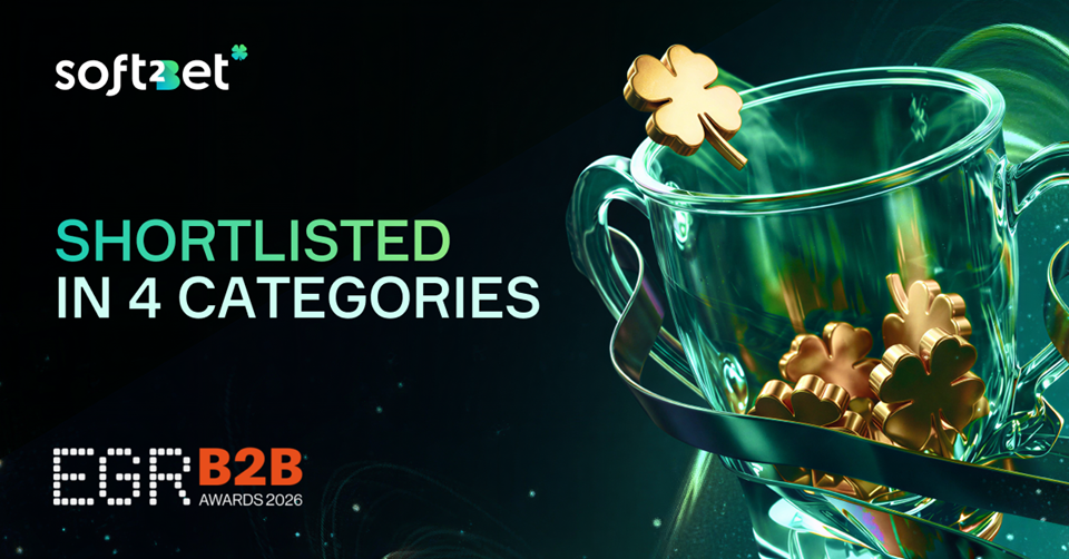 Soft2Bet, finalista in quattro categorie agli Egr B2B Awards 2026