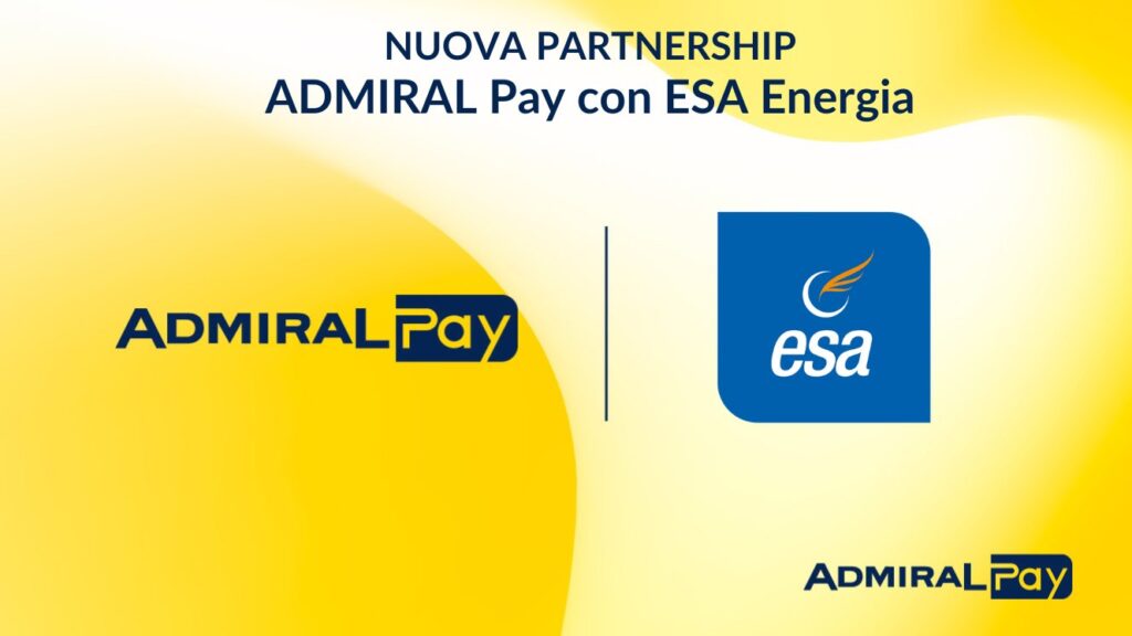 Admiral Pay ed Esa insieme per portare nuovi servizi di prossimità ai cittadini nel settore energy