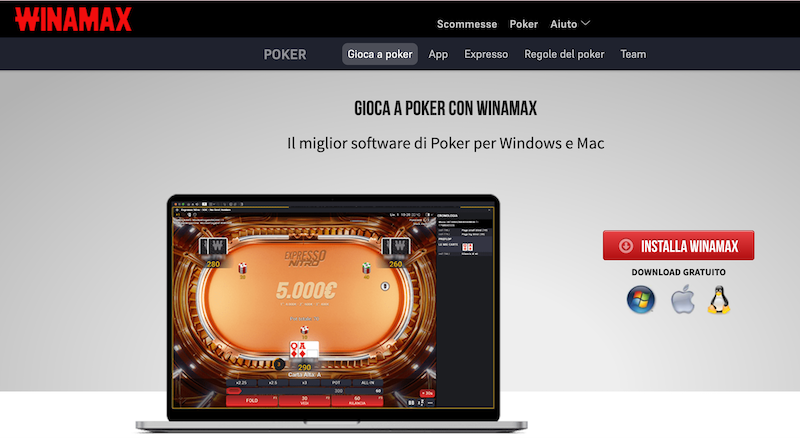 Winamax.it: sito in aggiornamento ma senza registrazione, lancio in arrivo per poker e scommesse