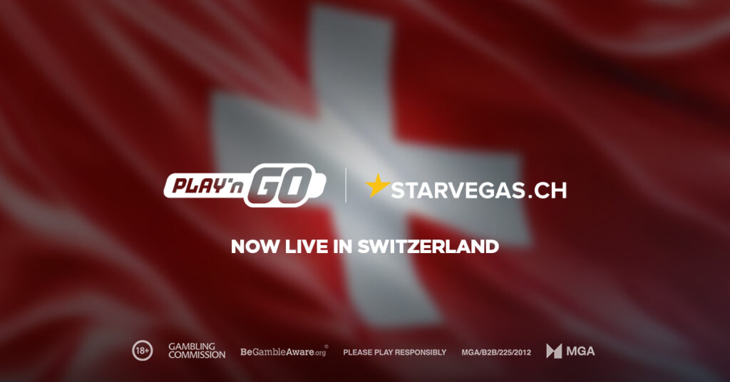 Play’n GO sbarca su StarVegas.ch e rafforza la propria presenza in Svizzera